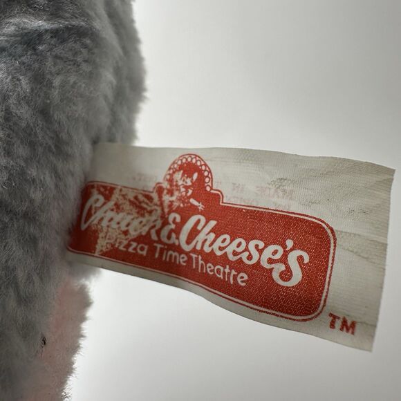 Vintage 80s Chuck E Cheese Pizza Time Theatre Plush Toy 9” Oriental Trading OTC - Picture 9 of 12